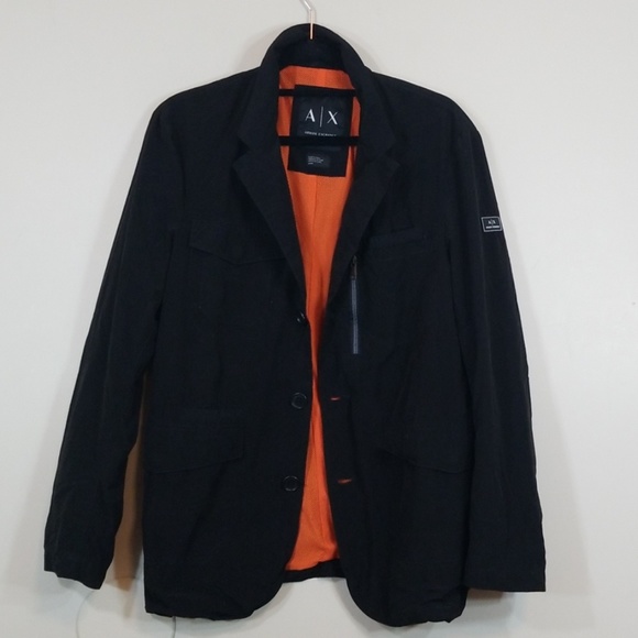 Armani Exchange Black Spring Light Jacket - Picture 1 of 6